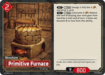 Primitive Furnace EBP01-016 Palworld TCG card