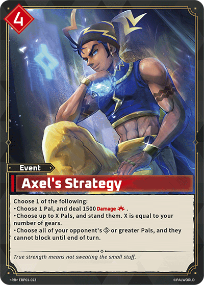 Axel's Strategy EBP01-023 Palworld TCG card