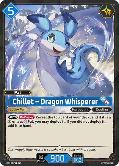 Chillet - Dragon Whisperer EBP01-025 Palworld TCG card