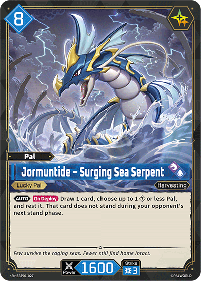 Jormuntide - Surging Sea Serpent EBP01-027 Palworld TCG card