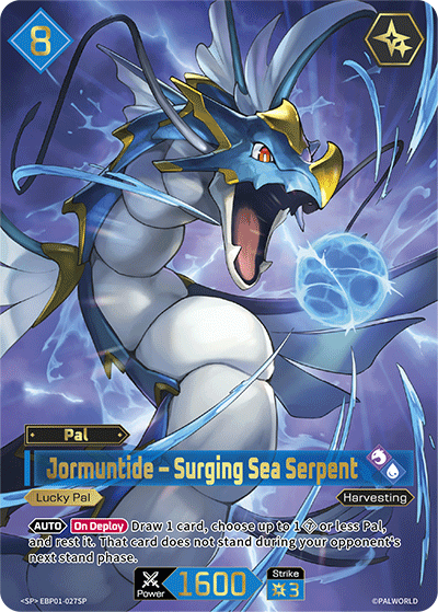 Jormuntide - Surging Sea Serpent EBP01-027SP Palworld TCG card