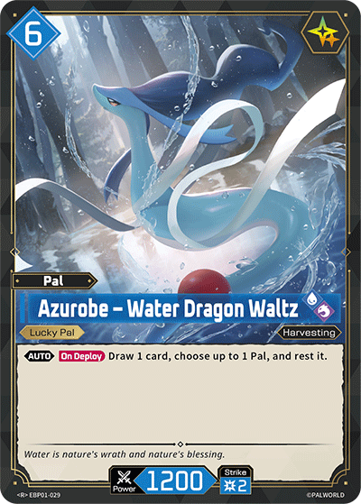 Azurobe - Water Dragon Waltz EBP01-029 Palworld TCG card