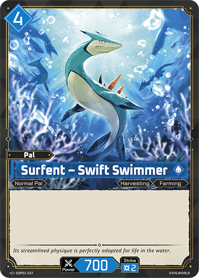Surfent - Swift Swimmer EBP01-037 Palworld TCG card