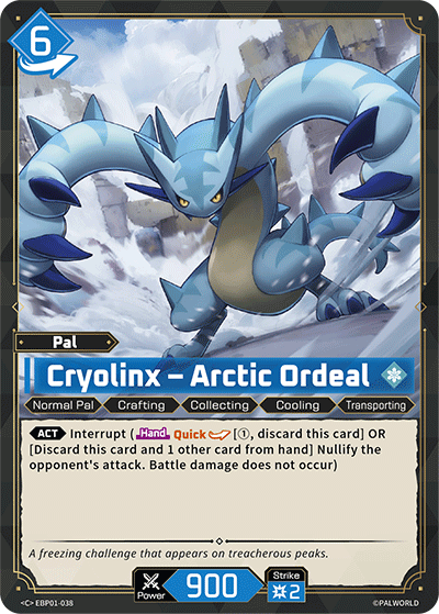 Cryolinx - Arctic Ordeal EBP01-038 Palworld TCG card
