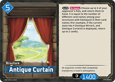 Antique Curtain EBP01-039SR Palworld TCG card