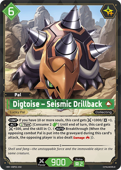 Digtoise - Seismic Drillback EBP01-050 Palworld TCG card