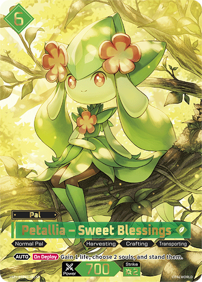 Petallia - Sweet Blessings EBP01-051SP Palworld TCG card