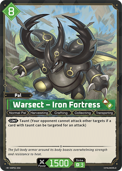 Warsect - Iron Fortress EBP01-054 Palworld TCG card