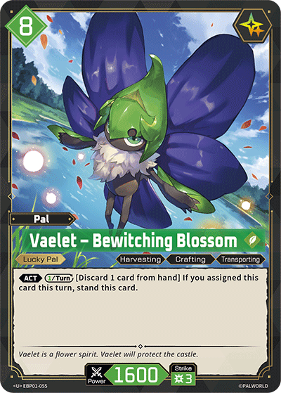 Vaelet - Bewitching Blossom EBP01-055 Palworld TCG card