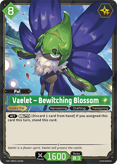 Vaelet - Bewitching Blossom EBP01-055SR Palworld TCG card