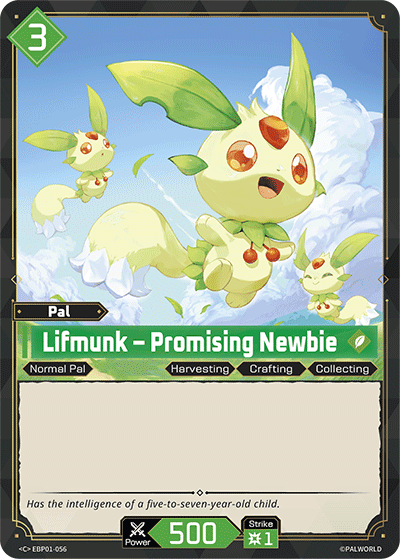Lifmunk - Promising Newbie EBP01-056 Palworld TCG card