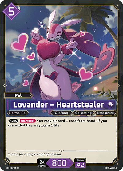 Lovander - Heartstealer EBP01-081 Palworld TCG card