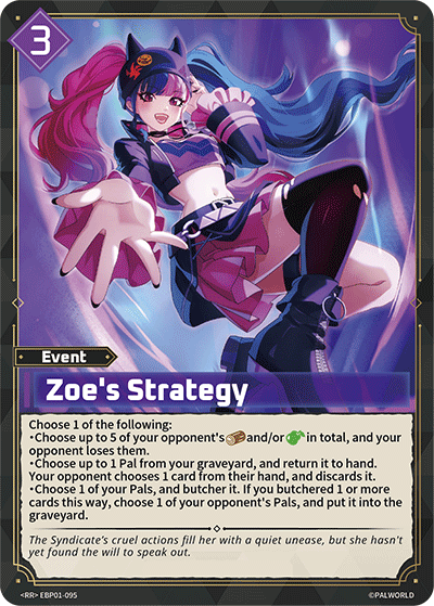 Zoe's Strategy EBP01-095 Palworld TCG card