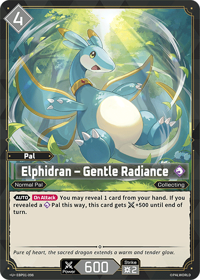 Elphidran - Gentle Radiance EBP01-098 Palworld TCG card