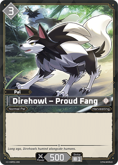 Direhowl - Proud Fang EBP01-099 Palworld TCG card