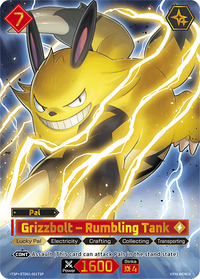 Grizzbolt - Rumbling Tank ETD01-001TSP Palworld TCG card