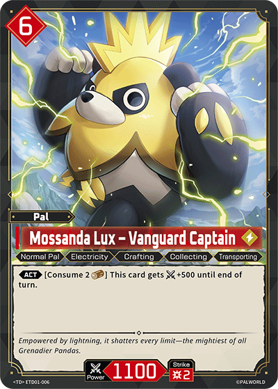 Mossanda Lux - Vanguard Captain ETD01-006 Palworld TCG card