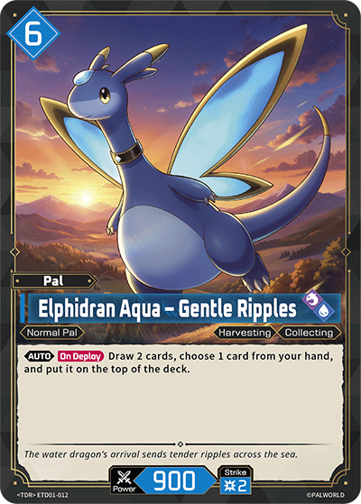 Elphidran Aqua - Gentle Ripples ETD01-012 Palworld TCG card