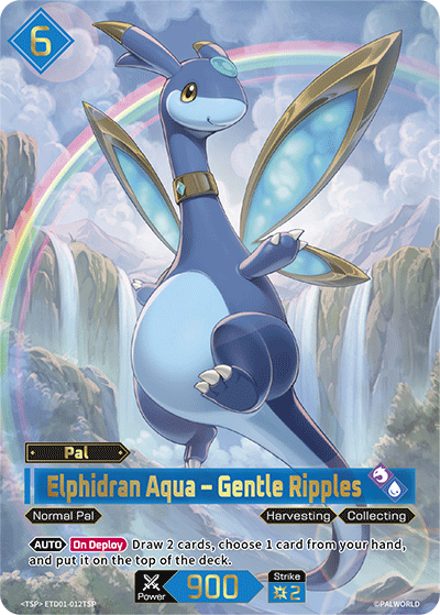 Elphidran Aqua - Gentle Ripples ETD01-012TSP Palworld TCG card