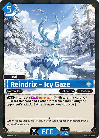 Reindrix - Icy Gaze ETD01-016 Palworld TCG card