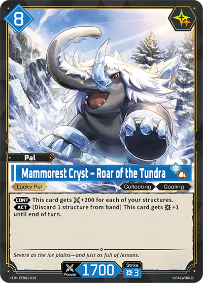 Mammorest Cryst - Roar of the Tundra ETD01-018 Palworld TCG card