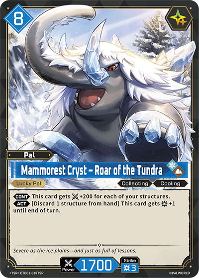 Mammorest Cryst - Roar of the Tundra ETD01-018TSR Palworld TCG card