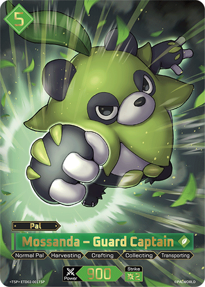 Mossanda - Guard Captain ETD02-001TSP Palworld TCG card