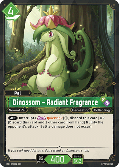 Dinossom - Radiant Fragrance ETD02-004 Palworld TCG card