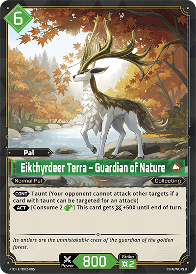 Eikthyrdeer Terra - Guardian of Nature ETD02-005 Palworld TCG card