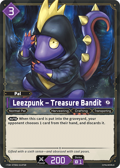 Leezpunk - Treasure Bandit ETD02-014TSR Palworld TCG card
