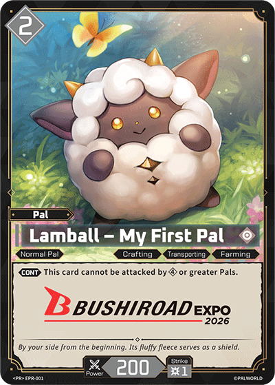 Lamball - My First Pal EPR-001 Palworld TCG card