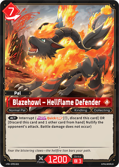 Blazehowl - Hellflame Defender EPR-003 Palworld TCG card