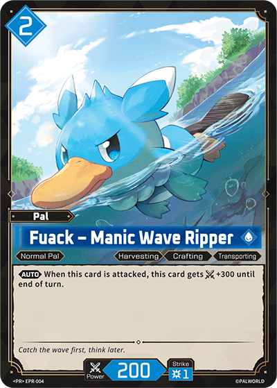 Fuack - Manic Wave Ripper EPR-004 Palworld TCG card