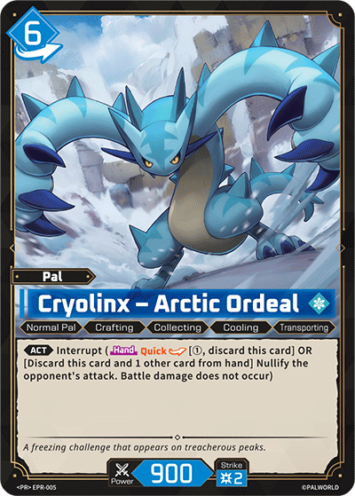 Cryolinx - Arctic Ordeal EPR-005 Palworld TCG card