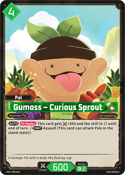 Gumoss - Curious Sprout EPR-006 Palworld TCG card