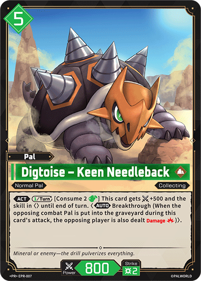 Digtoise - Keen Needleback EPR-007 Palworld TCG card