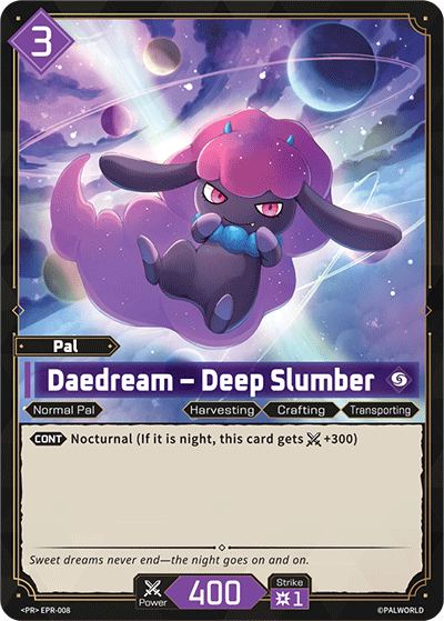 Daedream - Deep Slumber EPR-008 Palworld TCG card