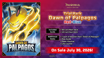 Trial Deck "Dawn of Palpagos Red-Blue" Palworld TCG set