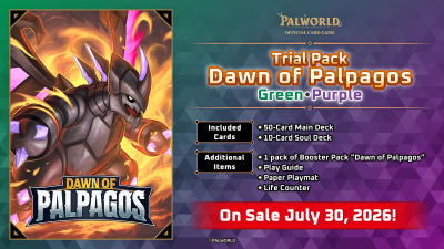 Trial Deck "Dawn of Palpagos Green-Purple" Palworld TCG set